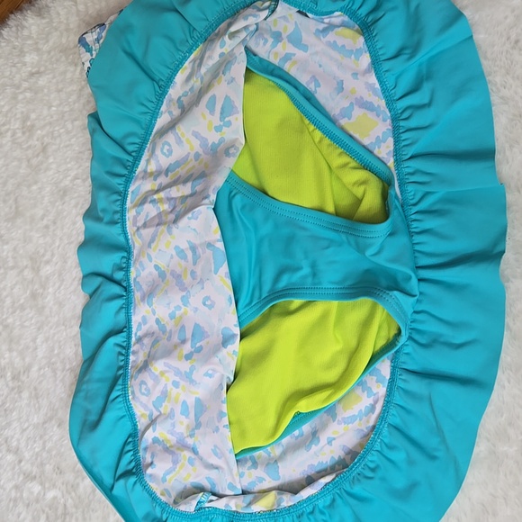 Title Nine Blue/Green Bikini Bottom, Womens Large, Great Condition - Picture 8 of 10